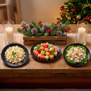 Foto ensaladas navideñas